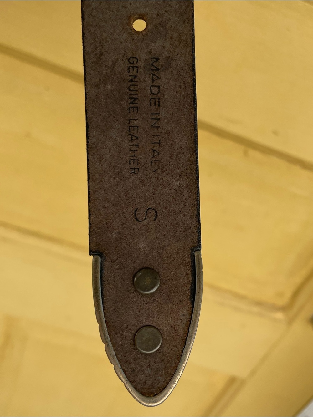 Vintage Linea Pelle Size S Black Italian Leather Western Concho Statement Belt - Picture 11 of 11